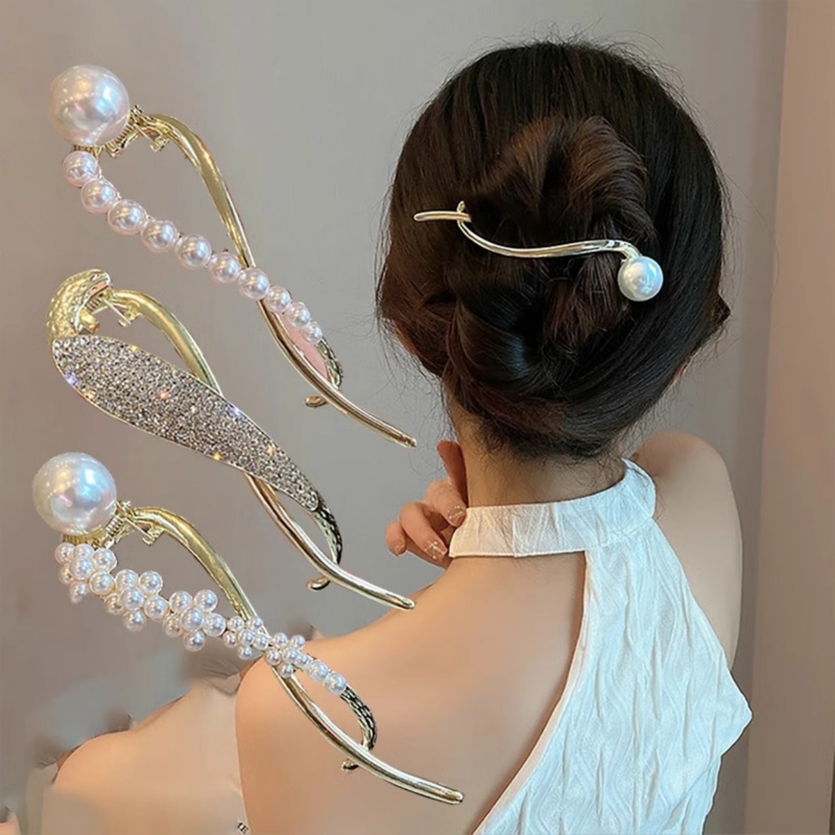 Korean Lifestyle & Kids Boutique Photos - Jepit Rambut Mutiara Glitter Elegan untuk