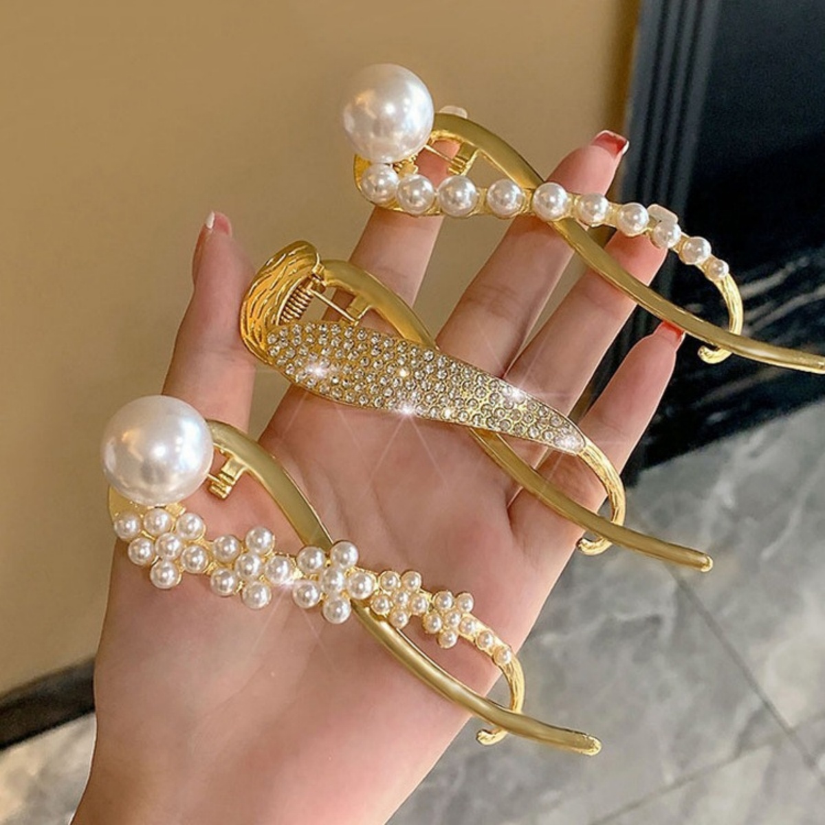 Jepit Rambut Mutiara Glitter E - Korean Lifestyle & Kids Boutique Photos ulasan dan harga