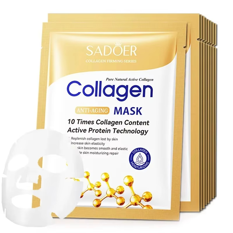 5/10/20/30 Buah Masker Wajah K - Sheet Mask Collagen ulasan dan harga