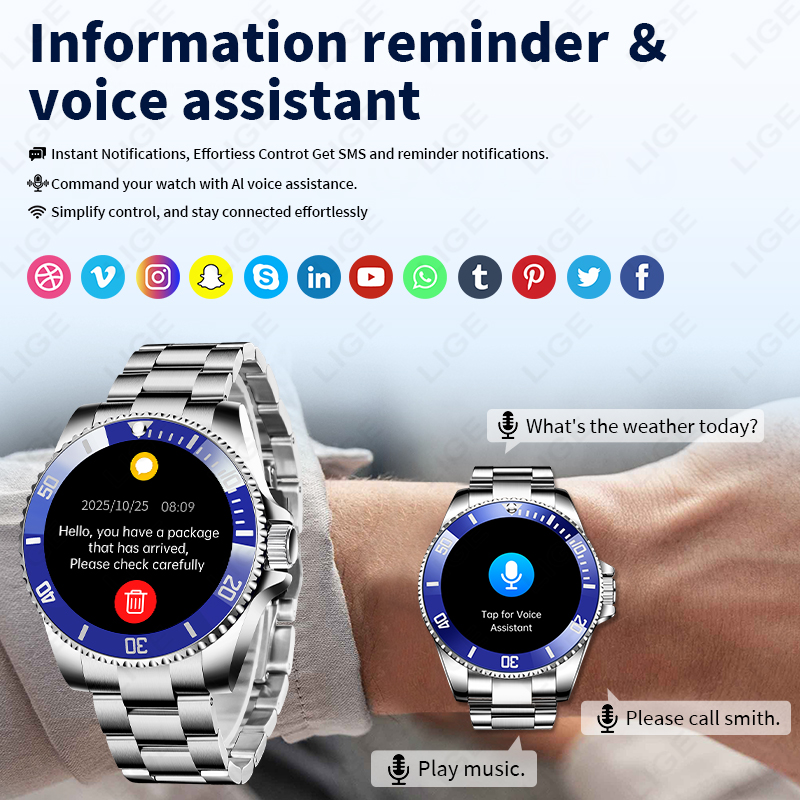 Jam Tangan Pintar Mewah Gaya B - Korean Men Lifestyle ulasan dan harga