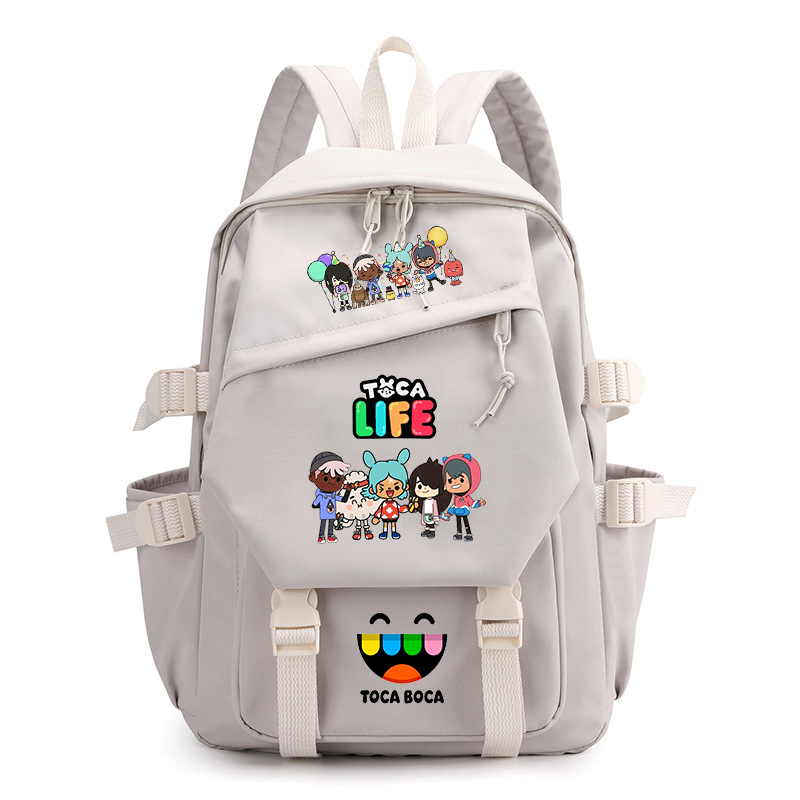 Toca Life World Print Backpack - Korean Student Lifestyle ulasan dan harga