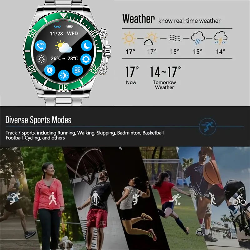 Aiweile AW12 jam tangan pintar - Korean Men Lifestyle ulasan dan harga