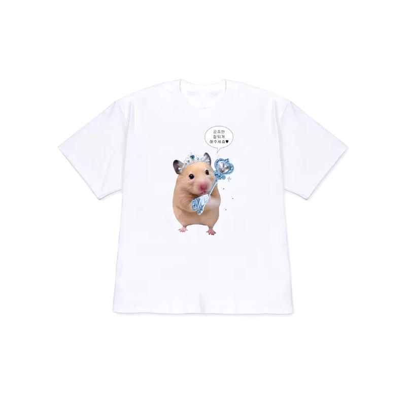 Kaos Oblong Motif Hamster Berb - Korean Men Lifestyle ulasan dan harga